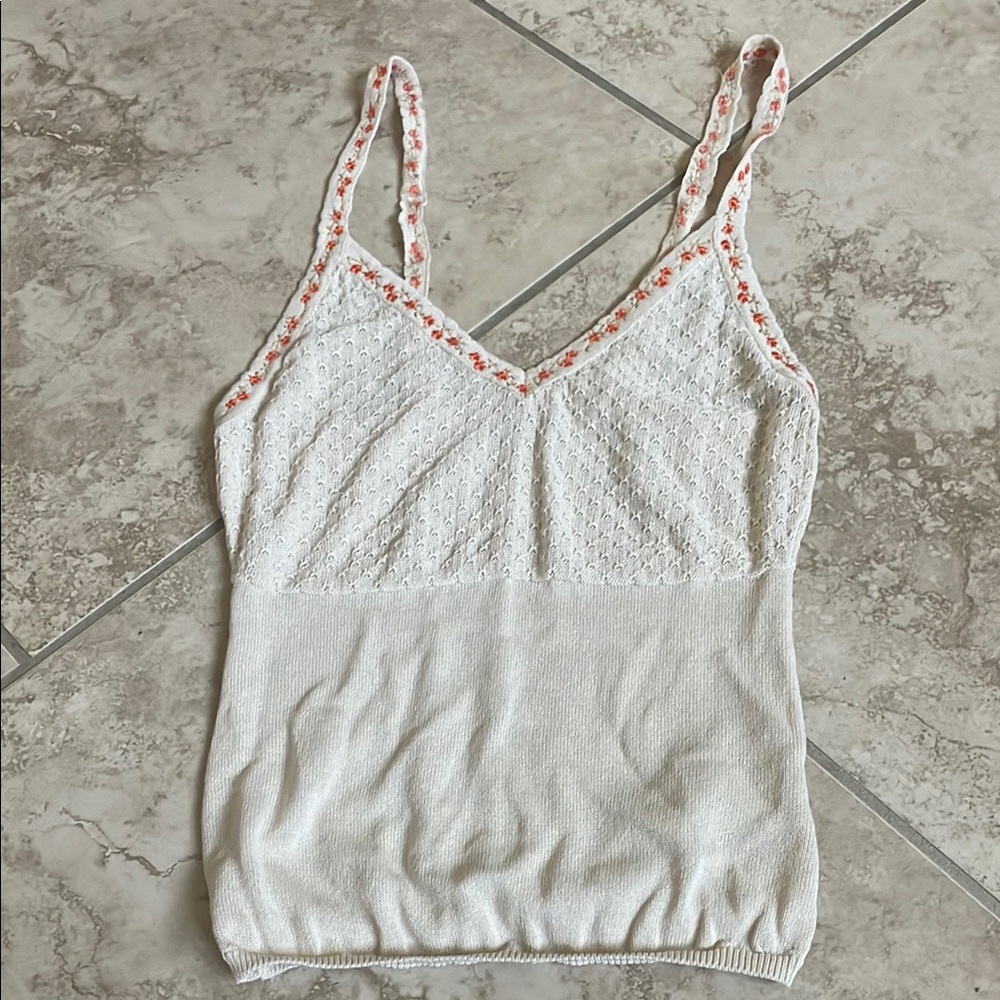 Intimately Free People floral knit tank size small